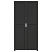 Callahan 74" 5-Shelf Cabinet - Black