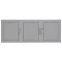 Kendall 20" 3-Shelf Wall Cabinet - Grey