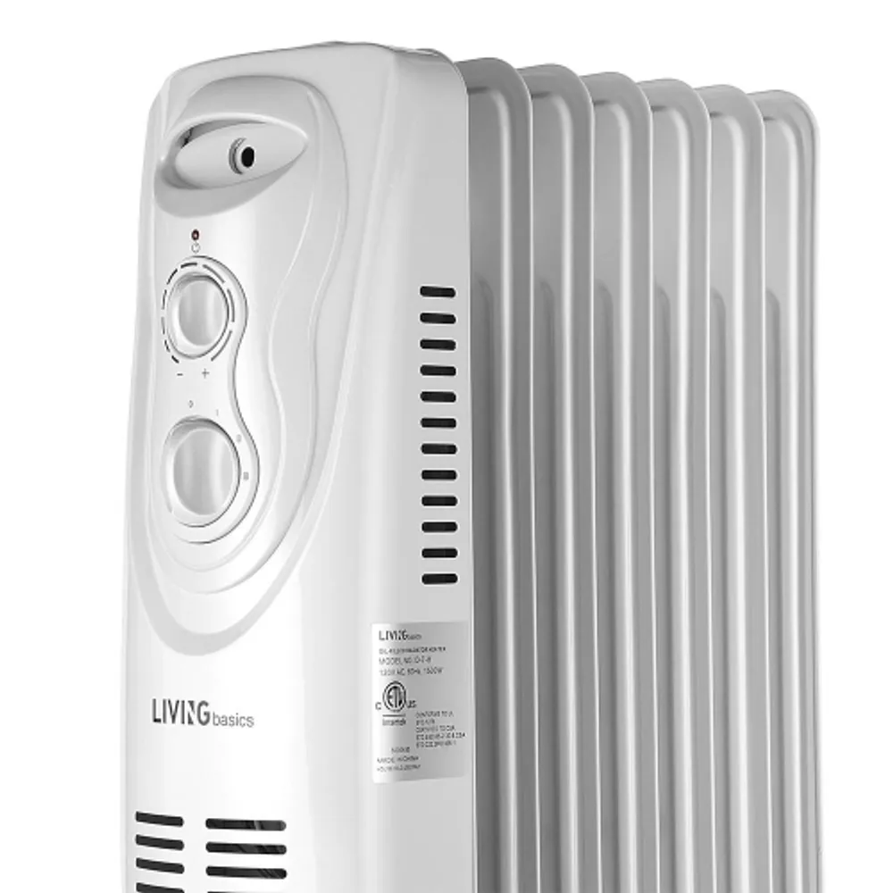 LIVINGBASICS Portable Oil Filled Radiator Heater, Electric Space Heater, 3  modes (600W/900W/1500W) - LIVINGbasics | Galeries de la Capitale