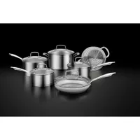 Cuisinart Professional Series 11-Piece Premium Stainless Steel Cookware Set - Silver