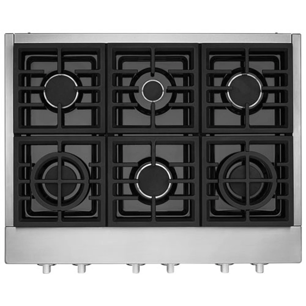 Surface de cuisson au gaz de style commercial 36 po de KitchenAid (KCGC506JSS) - Acier inoxydable