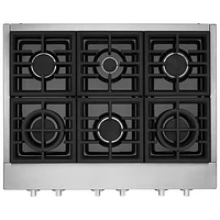 Surface de cuisson au gaz de style commercial 36 po de KitchenAid (KCGC506JSS) - Acier inoxydable