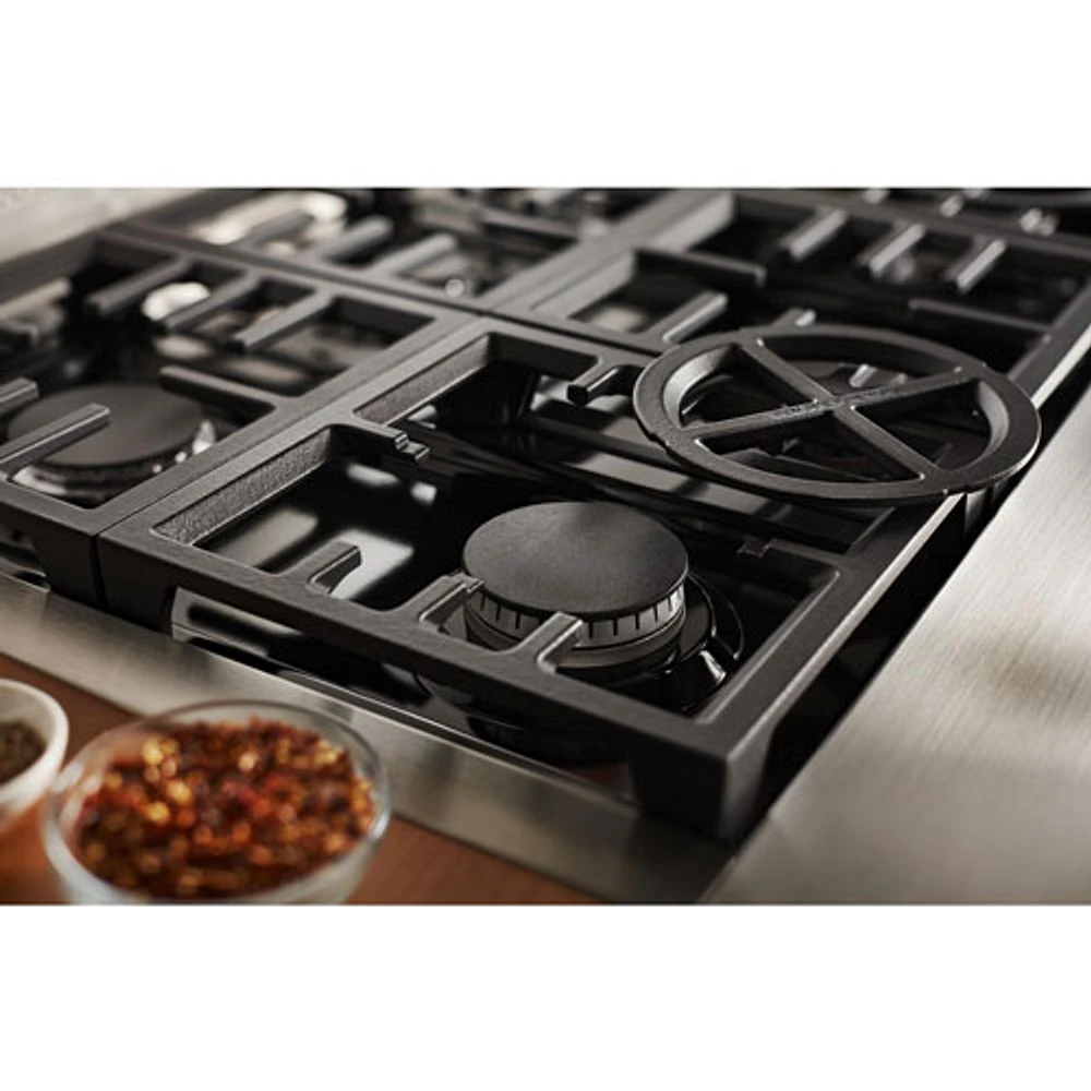 KitchenAid 36" 6-Burner Gas Cooktop (KCGC506JSS) - Stainless Steel