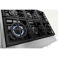 KitchenAid 36" 6-Burner Gas Cooktop (KCGC506JSS) - Stainless Steel