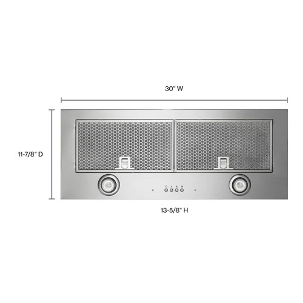 Revêtement de hotte de dessous d'armoire personnalisé de 30 po de Whirlpool (UVL5430JSS) - Inox