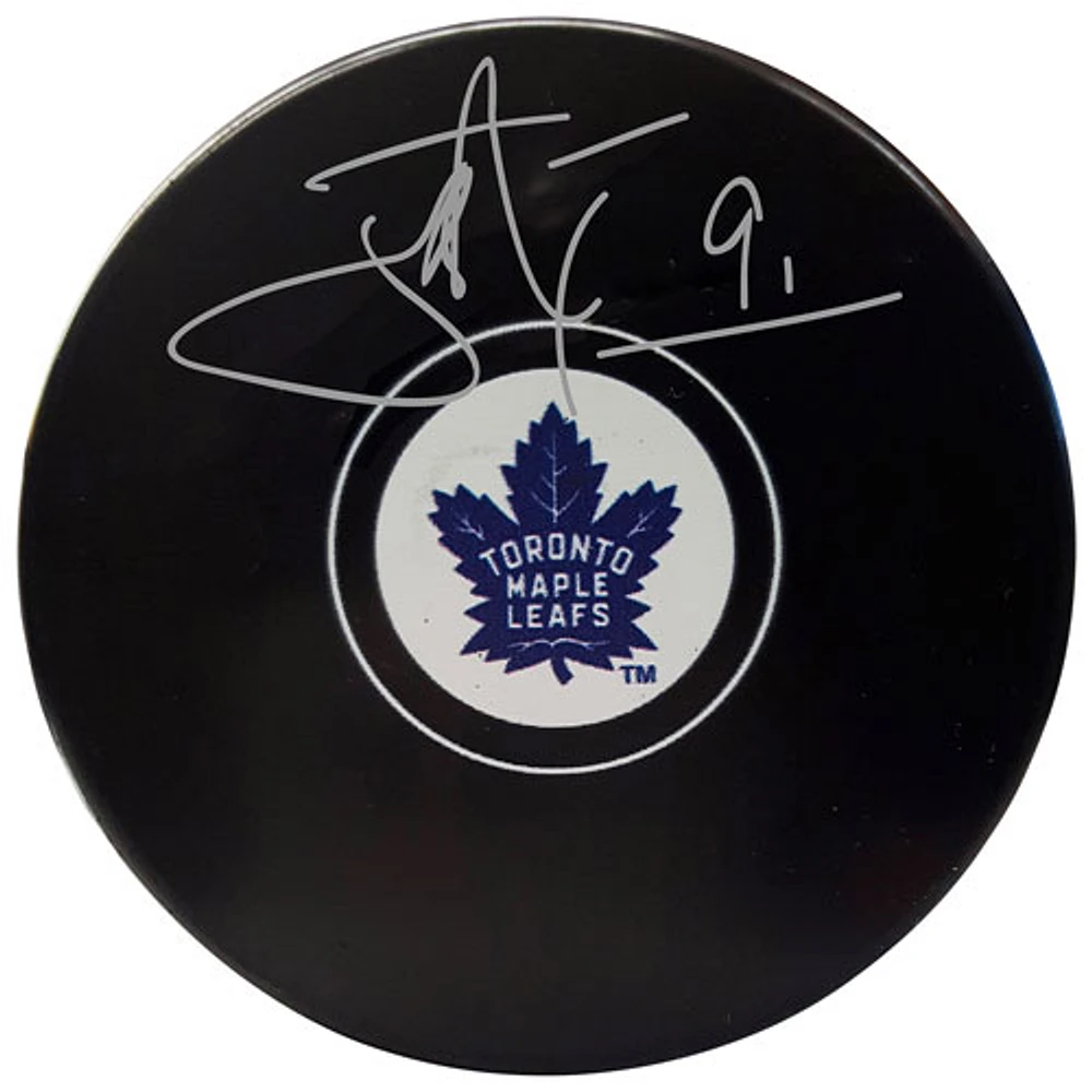 Frameworth Toronto Maple Leafs: Hockey Puck Signed By John Tavares