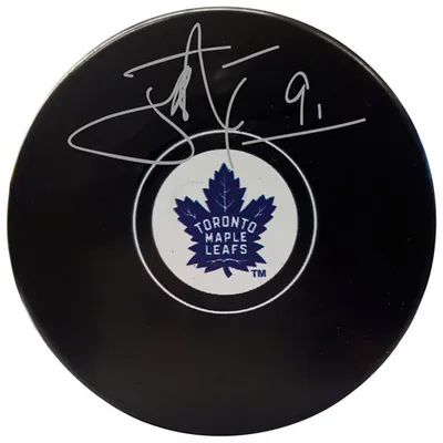 Frameworth Toronto Maple Leafs: Hockey Puck Signed By John Tavares