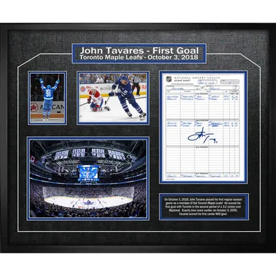 Frameworth Toronto Maple Leafs: Framed Scoresheet Signed By John Tavares