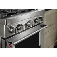 KitchenAid 30" 4.1 Cu. Ft. True Convection Freestanding Dual Fuel Range (KFDC500JSS) -Stainless Steel