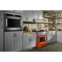 KitchenAid 30" 4.1 Cu. Ft. True Convection Freestanding Dual Fuel Range (KFDC500JSC) -Scorched Orange