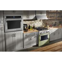 KitchenAid 30" 4.1 Cu. Ft. True Convection Freestanding Dual Fuel Range (KFDC500JAV) -Matte Avocado