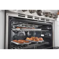 KitchenAid 36" 5.1 Cu. Ft. True Convection 6-Burner Dual Fuel Range (KFDC506JBK) -Imperial Black