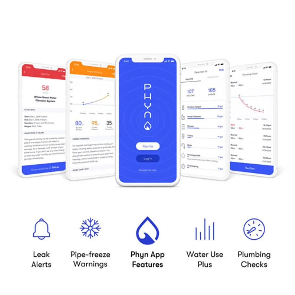 Phyn Wi-Fi Smart Water Consumption/Usage Monitor (PHYCF001)