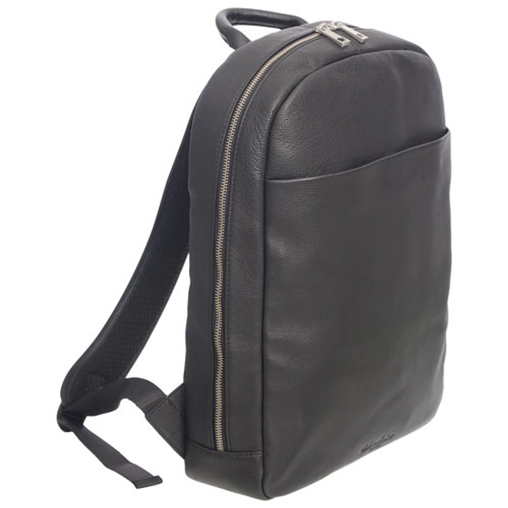 Club Rochelier Leather Business Backpack - Black