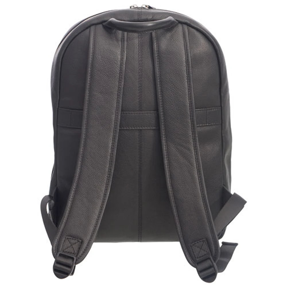 Club Rochelier Leather Business Backpack - Black