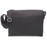 Sac messager convertible en cuir de Club Rochelier - Noir