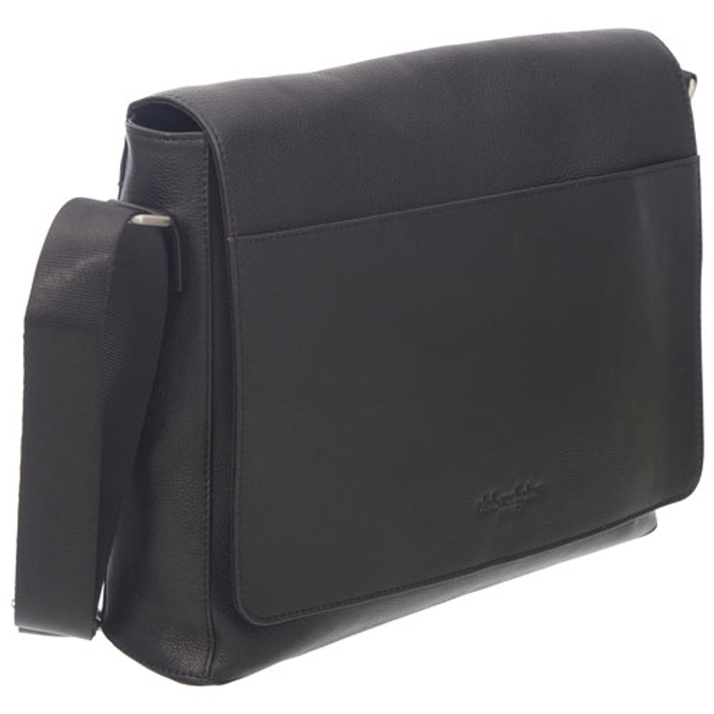 Club Rochelier Leather Convertible Messenger Bag - Black