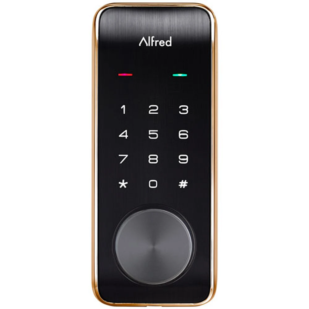 Alfred DB2-B Bluetooth Touchscreen Smart Lock - Gold