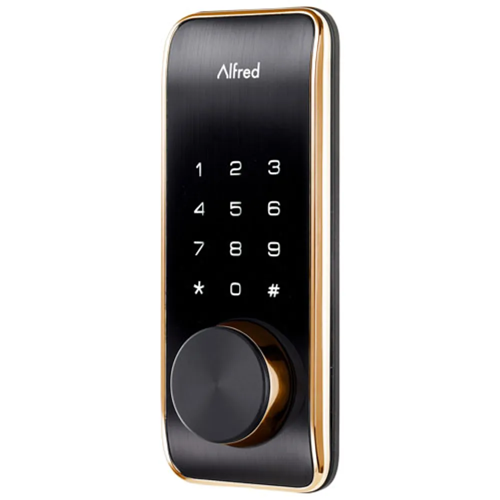 Alfred DB2-B Bluetooth Touchscreen Smart Lock - Gold
