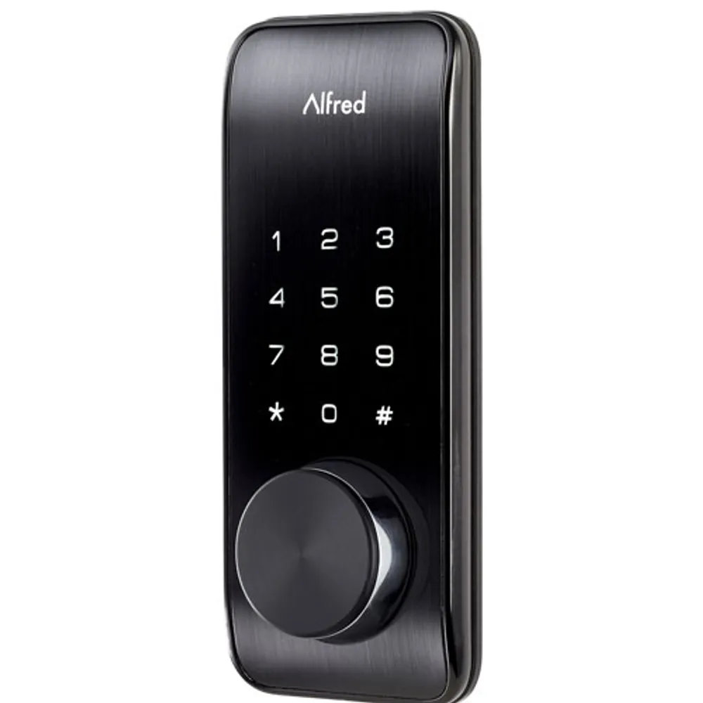 Alfred DB2-B Bluetooth Smart Lock with Key - Black