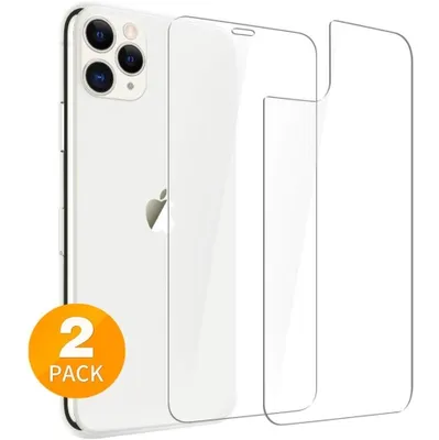 【CSmart】 Front & Rear Back Cover Tempered Glass Screen Protector for iPhone 11 Pro Max (6.5"), Case Friendly & Bubble Free