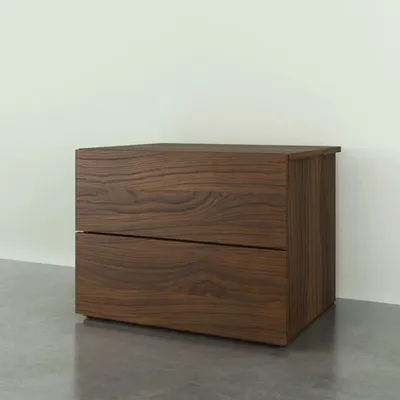 Nexera Modern 2-Drawer Nightstand