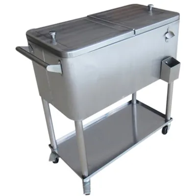 Permasteel 76 L Hard Sided Patio Cooler (PS-206-SS) - Silver