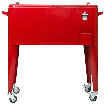 Permasteel 76 L Hard Sided Patio Cooler (PS-203-RD) - Red