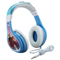 KIDdesigns Frozen II Over-Ear Noise Cancelling Kids Headphones - White/Blue