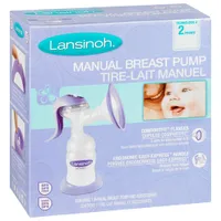 Lansinoh Manual Single Breast Pump with Accessories