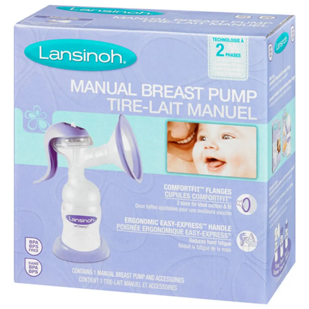 Tire-lait manuel simple de Lansinoh avec accessoires