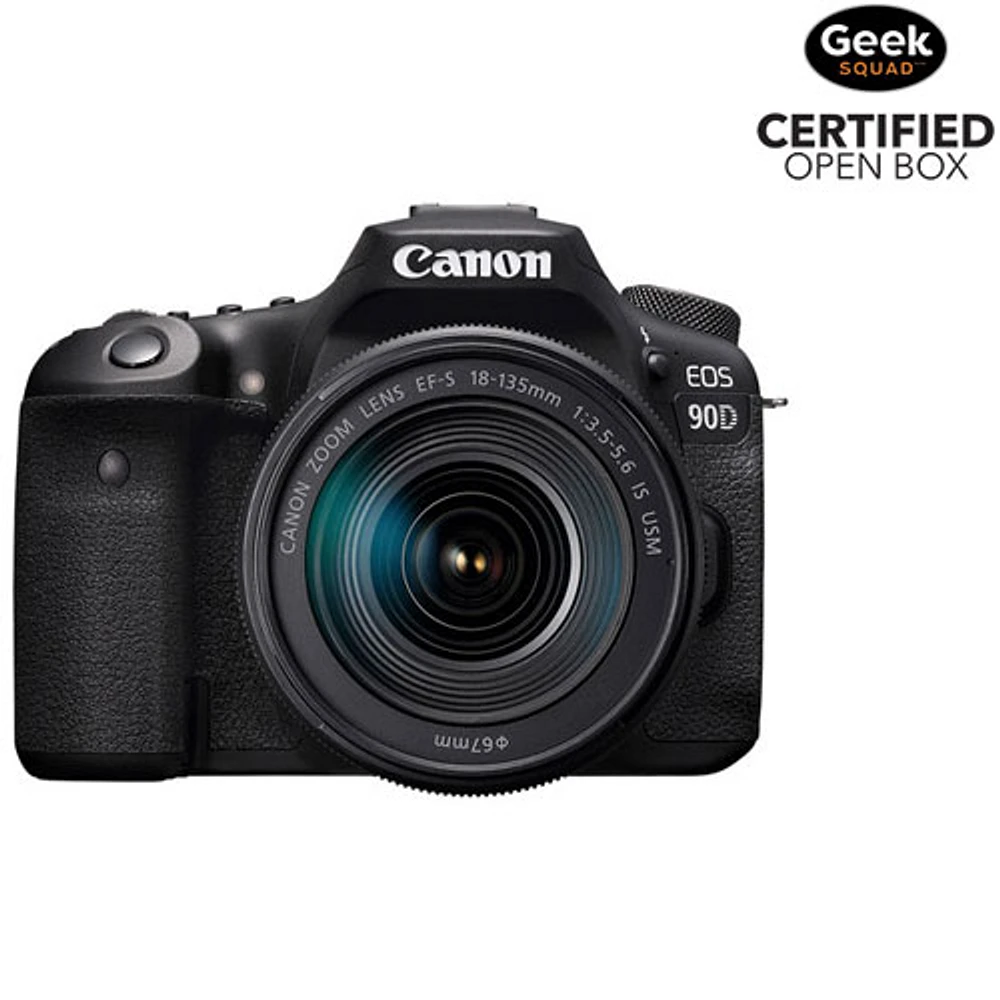 Open Box - Canon EOS 90D DSLR Camera with 18-135mm IS USM Lens Kit