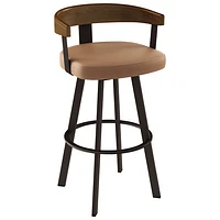 Lars Modern Bar Height Barstool - Caramel/Brown