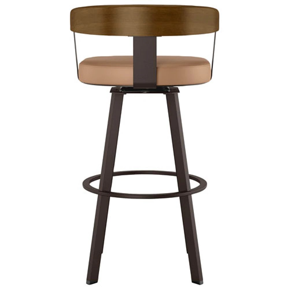 Lars Modern Bar Height Barstool - Caramel/Brown