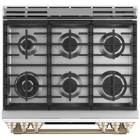 Cuisinière gaz encastrable 6 brûleurs convection autonett. 5,6 pi³ 30 po Café (CCGS700P4MW2) - Noir