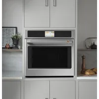 Café 30" 5 Cu. Ft. Self-Clean True Convection Electric Wall Oven (CTS70DP2NS1) - Stainless Steel