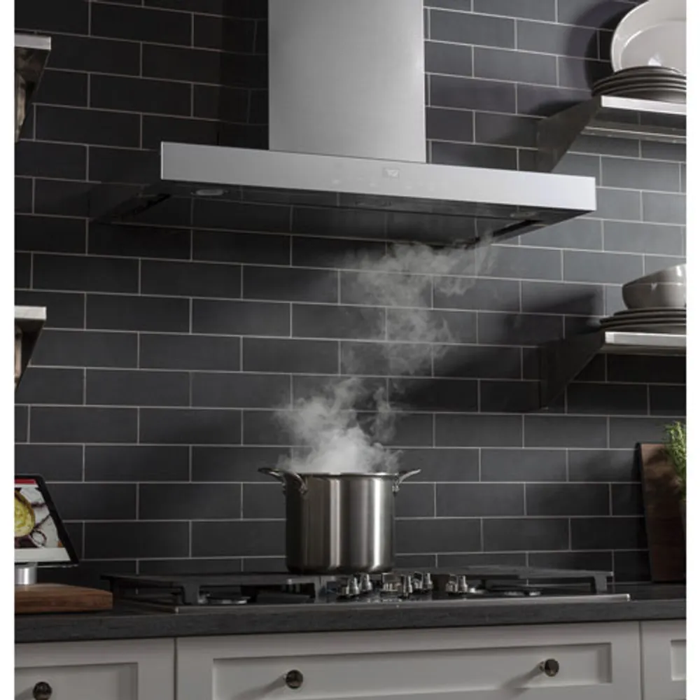 GE Smart Designer 36" Wall Mount Range Hood (UVW9361SLSS) - Stainless Steel