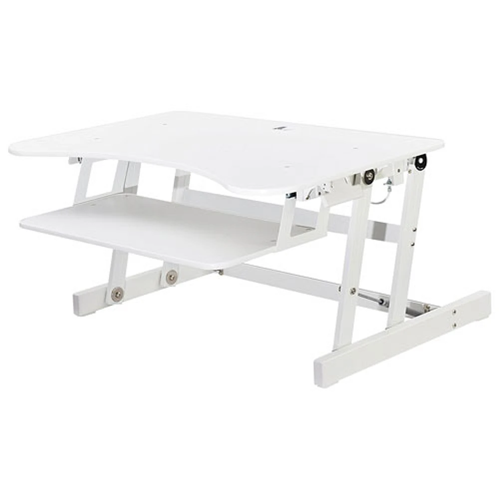 Rocelco DADR Deluxe Standing Desk Riser with Keyboard Tray