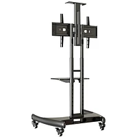 Rocelco VSTC Standard TV Cart - Black