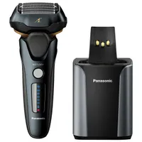 Panasonic 5-Blade Wet/Dry Shaver with Cleaning/Charging Station (ESLV97)