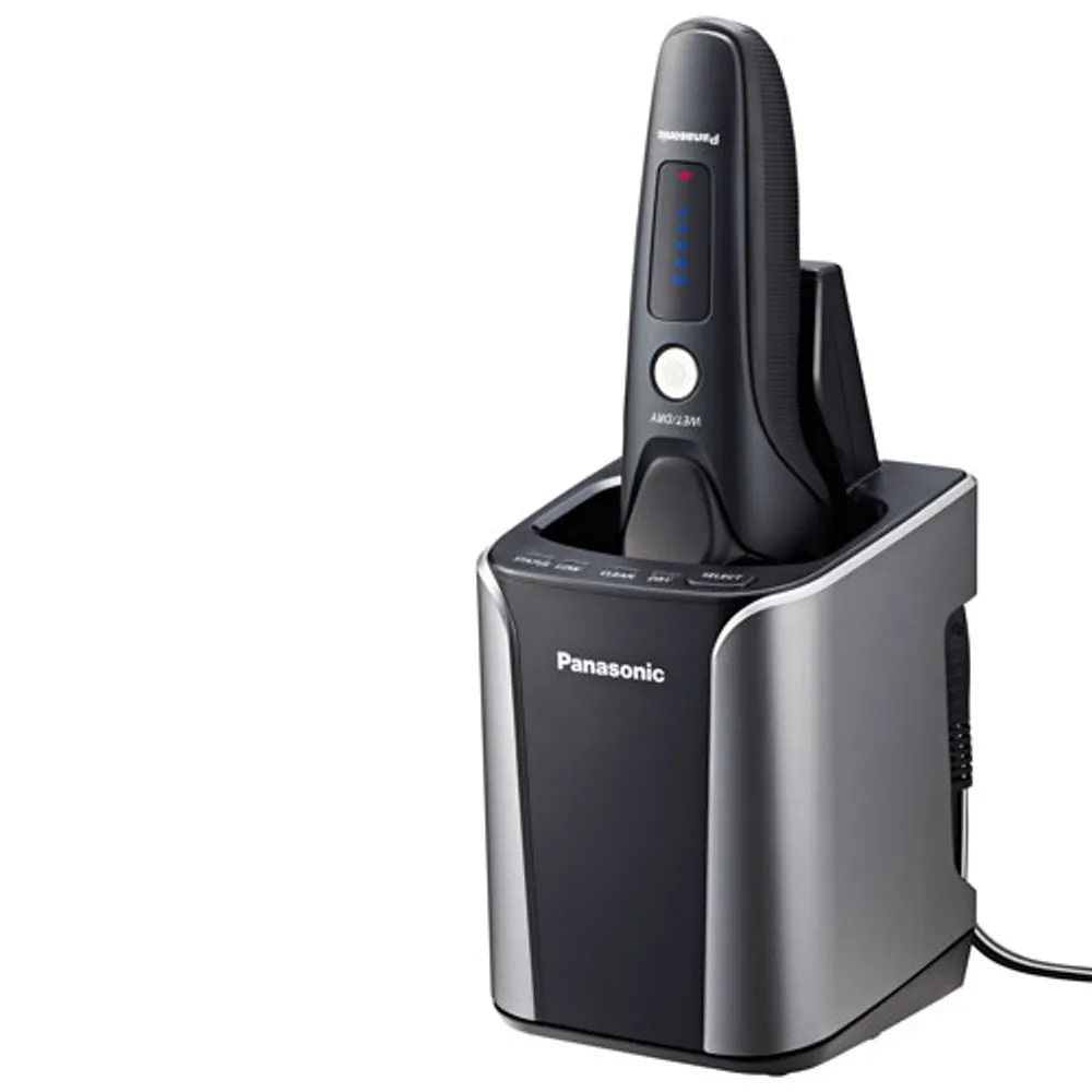 Panasonic 5-Blade Wet/Dry Shaver with Cleaning/Charging Station (ESLV97)