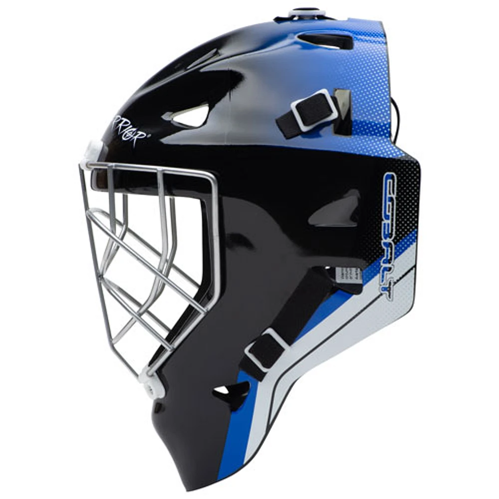 Masque de gardien de but pour adulte Pro Style Cobalt de Road Warrior pour hockey de rue