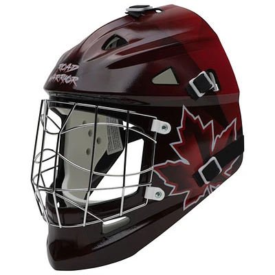 Masque de gardien de but pour adulte Pro Style Canada de Road Warrior pour hockey de rue