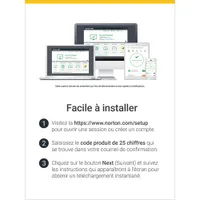 Norton 360 Deluxe (PC/Mac) - appareils - Stockage infonuagique de Go - de