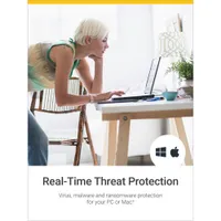 Norton AntiVirus Plus (PC/Mac) - 1 appareil - Sauvegarde infonuagique de 2 Go - Abonnement de 1 an - Téléchargement numérique