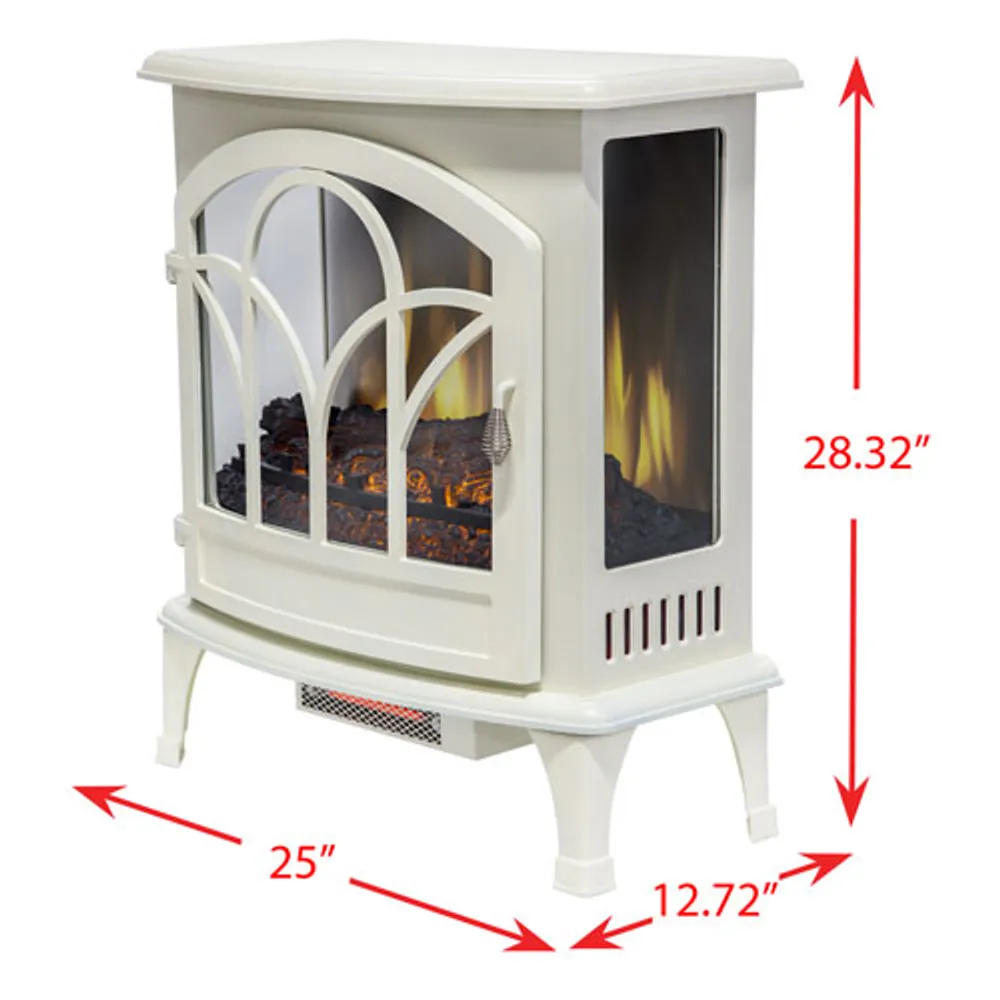 Muskoka 25" Curved Electric Stove - 5115 BTU - White