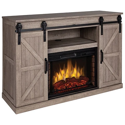 Muskoka Columbia 48" Fireplace TV Stand - Barnboard Grey