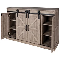 Muskoka Columbia 48" Fireplace TV Stand - Barnboard Grey