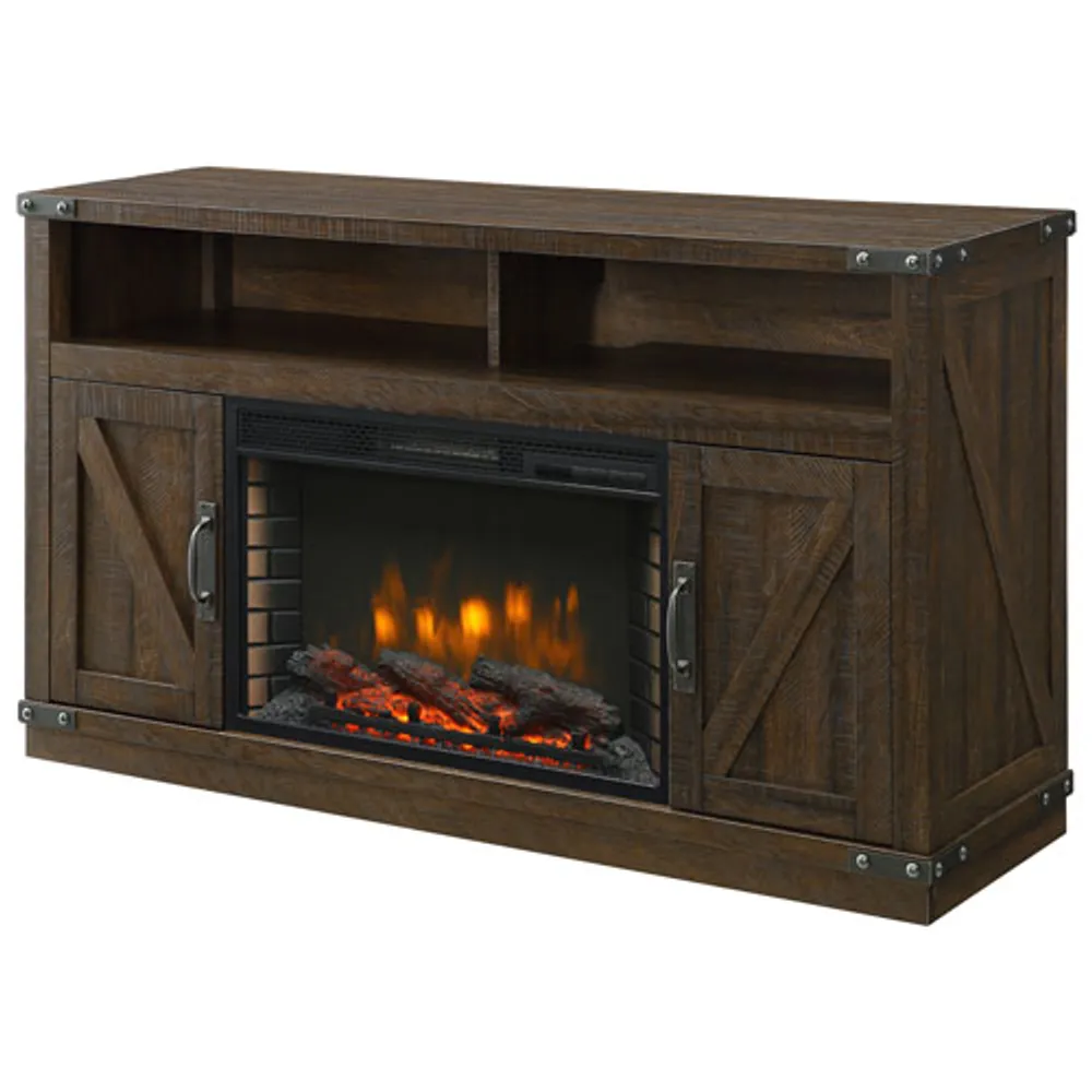 Muskoka Aberfoyle 53" Fireplace TV Stand - Rustic Brown