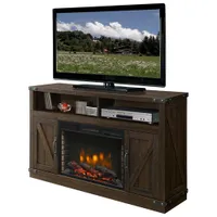 Muskoka Aberfoyle 53" Fireplace TV Stand - Rustic Brown